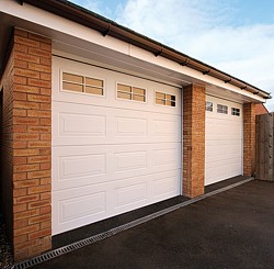 Cartck sectional garage doors with windows